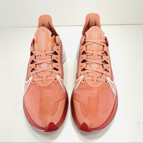 Nike Zoom Gravity Women Size 7.5 Running Shoes Orange & White Low Top Sneakers - Picture 4 of 16